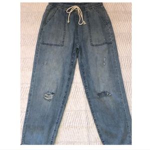 Aerie Denim Cropped Pants